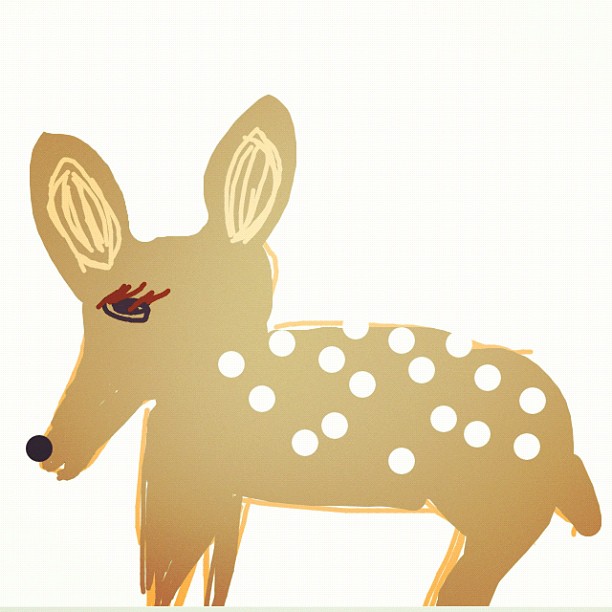37 = RS which stands for Rory Sonya. I am represented by the Deer, shown here in this Draw Something picture I drew.