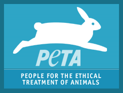 The PeTA syncs in nicely with the white rabbit logo. PeTa is obviously for the ethical treatment of animals. In The Hunger Games they hunt, kill and eat animals. 