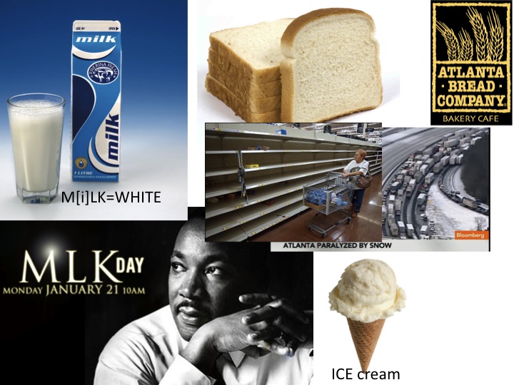 Milk, MLK, Atlanta Bread, Atlanta Bread Company, ICE cream, empty shelves