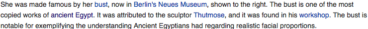 Bust of Nefertit